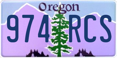 OR license plate 974RCS