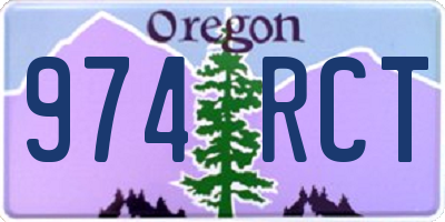 OR license plate 974RCT