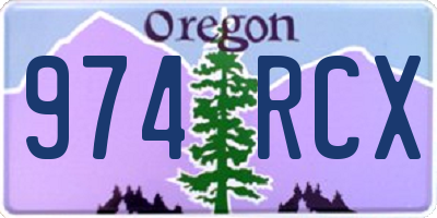 OR license plate 974RCX