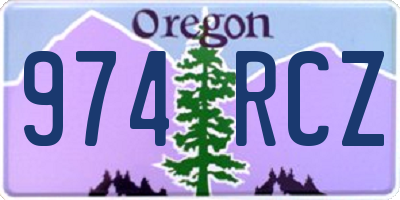 OR license plate 974RCZ