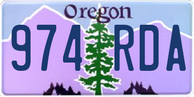 OR license plate 974RDA