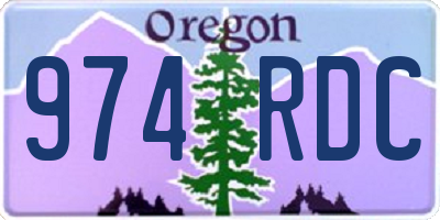 OR license plate 974RDC