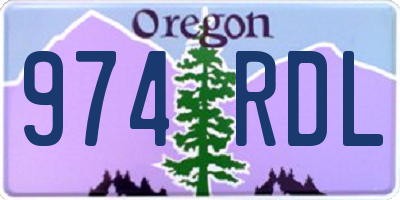 OR license plate 974RDL