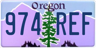 OR license plate 974REF
