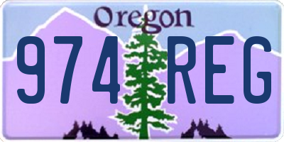 OR license plate 974REG