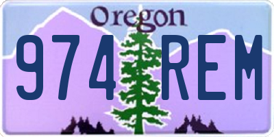 OR license plate 974REM