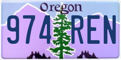 OR license plate 974REN