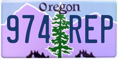OR license plate 974REP