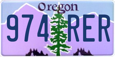 OR license plate 974RER