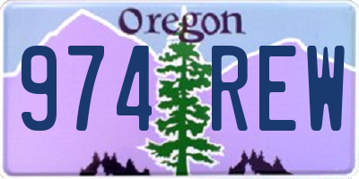 OR license plate 974REW