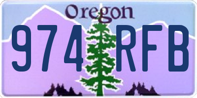 OR license plate 974RFB