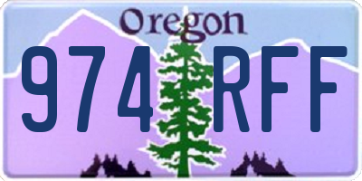 OR license plate 974RFF