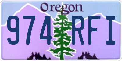 OR license plate 974RFI