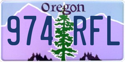 OR license plate 974RFL
