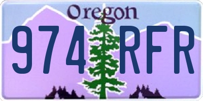 OR license plate 974RFR