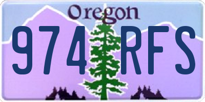 OR license plate 974RFS