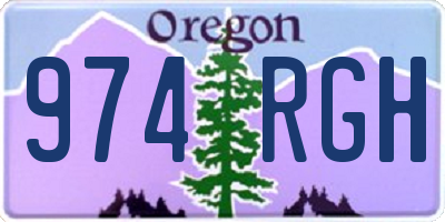 OR license plate 974RGH