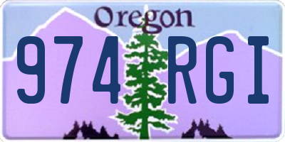 OR license plate 974RGI