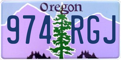 OR license plate 974RGJ