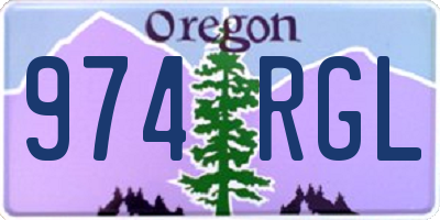 OR license plate 974RGL