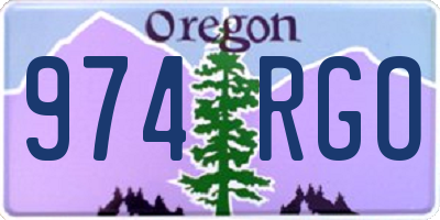 OR license plate 974RGO
