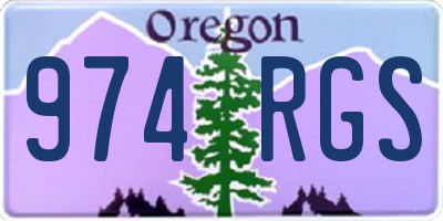 OR license plate 974RGS