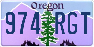 OR license plate 974RGT