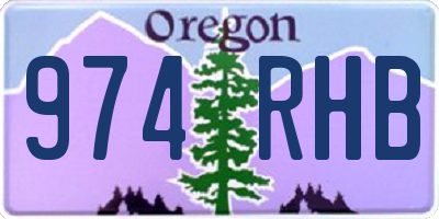 OR license plate 974RHB