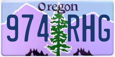 OR license plate 974RHG