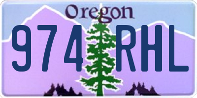 OR license plate 974RHL
