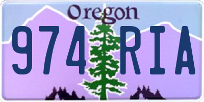 OR license plate 974RIA