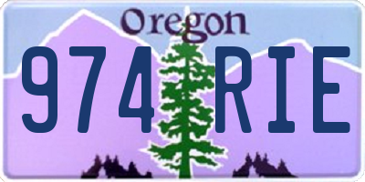 OR license plate 974RIE