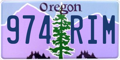 OR license plate 974RIM