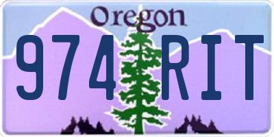 OR license plate 974RIT
