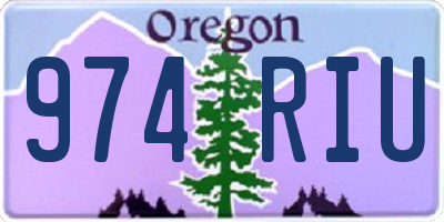 OR license plate 974RIU