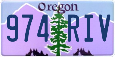 OR license plate 974RIV