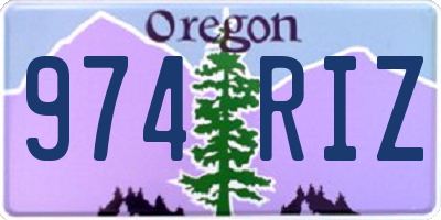 OR license plate 974RIZ