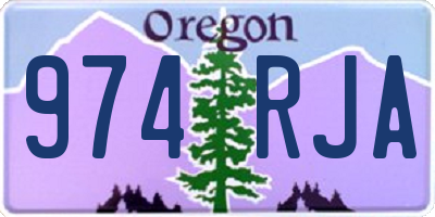 OR license plate 974RJA