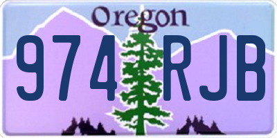 OR license plate 974RJB