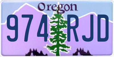 OR license plate 974RJD