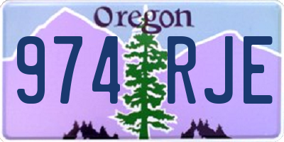 OR license plate 974RJE