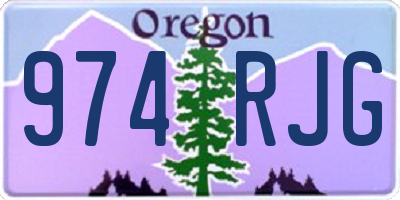 OR license plate 974RJG