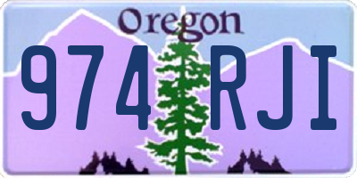 OR license plate 974RJI