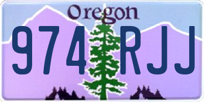 OR license plate 974RJJ