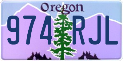 OR license plate 974RJL