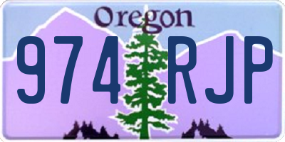 OR license plate 974RJP