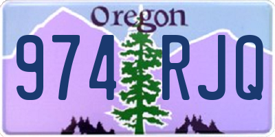 OR license plate 974RJQ