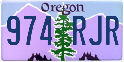 OR license plate 974RJR