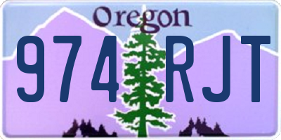 OR license plate 974RJT