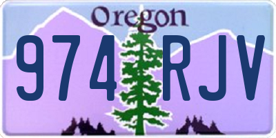 OR license plate 974RJV